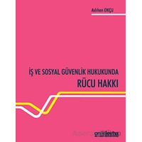 İş ve Sosyal Güvenlik Hukukunda Rücu Hakkı - Aslıhan Okçu - On İki Levha Yayınları