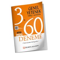 Öğreti Akademi 2023 KPSS Genel Yetenek Türkçe Matematik 3 x 60 Deneme