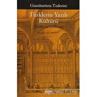 Türklerin Yazılı Kültürü - Giambattista Toderini - Yapı Kredi Yayınları