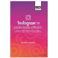 Instagramın Psikolojik Etkileri - Halil Taştekin - Eğitim Yayınevi - Bilimsel Eserler