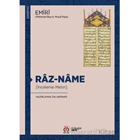 Raz-name (İnceleme-Metin) - Mehmed Bey b. Musa Paşa - DBY Yayınları