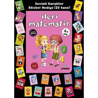 Stickerlı 4+ Yaş İleri Matematik - Pedagog Afife Çoruk - Beyaz Panda Yayınları