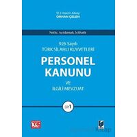 926 Sayılı Türk Silahlı Kuvvetleri Personel Kanunu ve İlgili Mevzuat (2 Cilt)