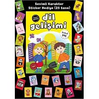 Stickerlı 3+4+5 Yaş Dil Gelişimi - Pedagog Afife Çoruk - Beyaz Panda Yayınları