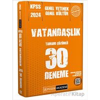 2024 KPSS Genel Kültür Genel Yetenek Vatandaşlık 30 Deneme - Kolektif - Pegem Akademi Yayıncılık