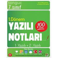 7.Sınıf Yazılı Notları 1.Dönem 1 ve 2.Yazılı Tonguç Akademi