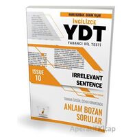 YDT İngilizce Irrelevant Sentence Issue 10 - Burak Yaşar - Pelikan Tıp Teknik Yayıncılık