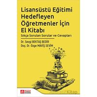 Lisansüstü Eğitimi Hedefleyen Öğretmenler İçin El Kitabı