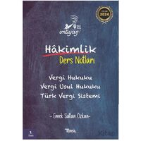 İmtiyaz Vergi Hukuku Vergi Usul Hukuku Türk Vergi Sistemi Hakimlik Ders Notları
