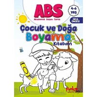 ABS 4-6 Yaş Çocuk ve Doğa Boyama Kitabım - Buçe Dayı - Pinokyo Yayınları