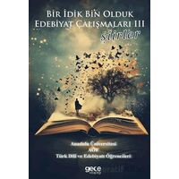 Bir İdik Bin Olduk Edebiyat Çalışmaları Şiirler - Kolektif - Gece Kitaplığı