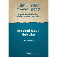 İmtiyaz HMGS Ders Notları Medeni Usul Hukuku - Ali Sakinci - Temsil Kitap