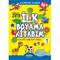 Çıkartmalı İlk Boyama Kitabım - 1 (4+ Yaş) - Buçe Dayı - Pinokyo Yayınları