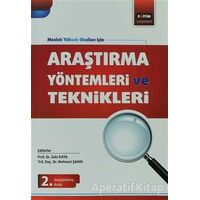 Araştırma Yöntemleri ve Teknikleri - Zeki Kaya - Eğitim Yayınevi - Ders Kitapları