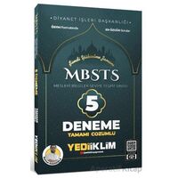 Yediiklim Yayınları 2025 MBSTS Mesleki Bilgiler Seviye Tespit Sınavı Tamamı Çözümlü 5 Deneme