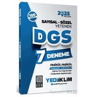 Yediiklim Yayınları 2025 DGS Sayısal-Sözel Yetenek Tamamı Çözümlü 7 Deneme