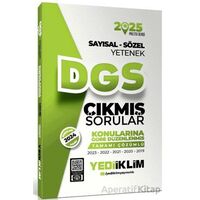 Yediiklim Yayınları 2025 DGS Sayısal-Sözel Yetenek Tamamı Çözümlü Konularına Göre Çıkmış Sorular