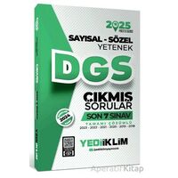 Yediiklim Yayınları 2025 DGS Sayısal Sözel Yetenek Tamamı Çözümlü Son 7 Sınav Çıkmış Sorular