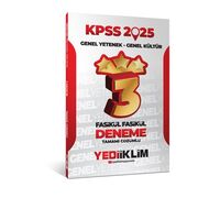 Yediiklim 2025 KPSS Genel Yetenek Genel Kültür Tamamı Çözümlü Fasikül Fasikül 3 Yıldız Deneme