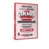 Yediiklim 2025 KPSS Genel Kültür Lisans Vatandaşlık Konularına Göre Son 11 Yıl Çıkmış Sorular