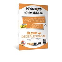 Yediiklim Yayınları 2025 KPSS Eğitim Bilimleri Ölçme ve Değerlendirme Çek Kopart Yaprak Test