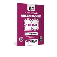 Yediiklim 2025 KPSS Vatandaşlık Tamamı Çözümlü 20 Deneme