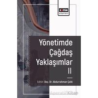Yönetimde Çağdaş Yaklaşımlar 2 - Salih Arslan - Eğitim Yayınevi - Bilimsel Eserler