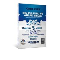 Yediiklim Yayınları 2025 ÖABT Din Kültürü ve Ahlak Bilgisi Tamamı Çözümlü Deneme 5 Sınavı