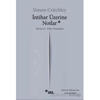 İntihar Üzerine Notlar - Simon Critchley - Sel Yayıncılık