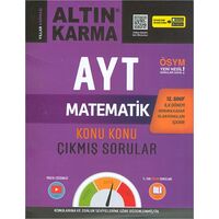 Altın Karma AYT 12.Sınıf 1.Dönem Matematik Konu Konu Çıkmış Sorular