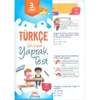 Güneş 3.Sınıf Türkçe Çek Kopar Yaprak Test