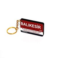 Balıkesir (10) Ahşap Anahtarlık
