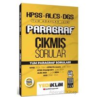 Yediiklim 2025 KPSS ALES DGS Tüm Adaylar İçin Paragraf PDF Çözümlü Çıkmış Sorular