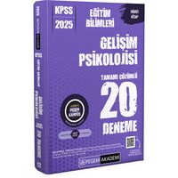 Pegem 2025 KPSS Gelişim Psikolojisi Tamamı Çözümlü 20 Deneme