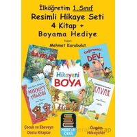 1. Sınıf Resimli Hikaye Seti (4 Kitap + Boyama Kitabı Hediye)