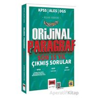 Yargı Yayınları 2025 KPSS ALES DGS Klas Serisi Orijinal Paragraf Son 15 Yıl Çıkmış Sorular