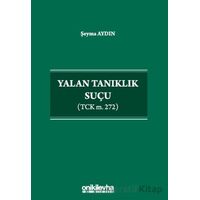 Yalan Tanıklık Suçu - Şeyma Aydın - On İki Levha Yayınları