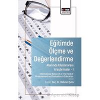 Eğitimde Ölçme ve Değerlendirme Alanında Araştırmalar I