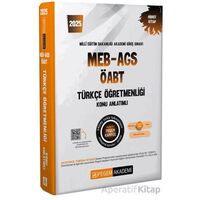 2025 MEB-AGS-ÖABT Türkçe Öğretmenliği Konu Anlatımlı - Kollektif - Pegem Akademi Yayıncılık