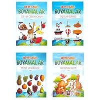 Heyecanlı Boyamalar Seti 4 Kitap - Burak Çakmak - Menekşe Kitap