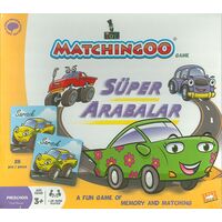 Süper Arabalar Eşleştirme Kartları Matchingoo