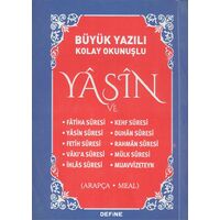 Büyük Yazılı Kolay Okunuşlu Yasin Define Yayınları