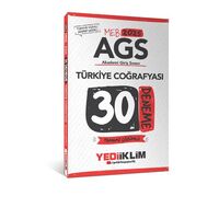Yediiklim Yayınları 2025 MEB AGS Türkiye Coğrafyası Tamamı Çözümlü 30 Deneme