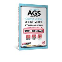 Yediiklim Yayınları 2025 MEB AGS Türkiye Yüzyılı Maarif Modeli Tamamı Çözümlü Konu Anlatımlı Soru
