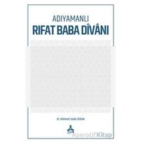 Adıyamanlı Rıfat Baba Divanı - Mehmet Sadık Özkan - Sonçağ Yayınları