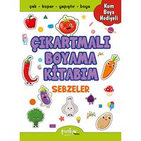 Çıkartmalı Boyama Sebzeler - Buçe Dayı - Pinokyo Yayınları