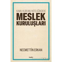 Kamu Kurumu Niteliğindeki Meslek Kuruluşları - Necmettin Erkan - Kadim Yayınları