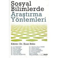 Sosyal Bilimlerde Araştırma Yöntemleri - Kolektif - Alfa Yayınları - Ders Kitapları