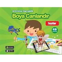 Taşıtlar - Boya Canlandır - Kolektif - Net Çocuk Yayınları