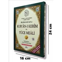 Ortaboy Arapça Bilgisayar Hatlı ve Diyanet Mühürlü Yüce Mealli Yeşil Renk Haktan Yayınları